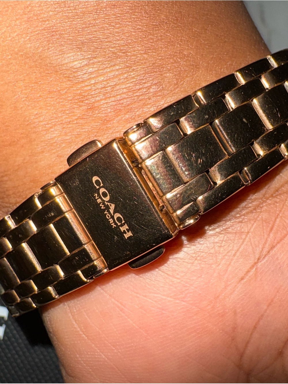 COACH Rose Gold Women's Bracelet Watch with White Mother-of-Pearl Dial - Picture 4 of 4